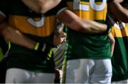 9 February 2019; Kerry manager Peter Keane speaks to his players prior to the Allianz Football League Division 1 Round 3 match between Kerry and Dublin at Austin Stack Park in Tralee, Co. Kerry. Photo by Diarmuid Greene/Sportsfile