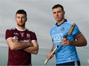 11 February 2019; Padraic Mannion of Galway and John Hetherton of Dublin during an Allianz Hurling League Media Event ahead of the Galway and Dublin fixture at Loughrea Hotel & Spa in Loughrea, Galway. Photo by Harry Murphy/Sportsfile