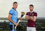 11 February 2019; John Hetherton of Dublin and Padraic Mannion of Galway during an Allianz Hurling League Media Event ahead of the Galway and Dublin fixture at Loughrea Hotel & Spa in Loughrea, Galway. Photo by Harry Murphy/Sportsfile