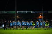 9 February 2019; The Dublin team stand for the playing of the national anthem prior to the Allianz Football League Division 1 Round 3 match between Kerry and Dublin at Austin Stack Park in Tralee, Co. Kerry. Photo by Diarmuid Greene/Sportsfile