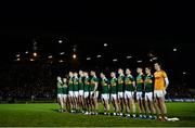 9 February 2019; The Kerry team stand for the playing of the national anthem prior to the Allianz Football League Division 1 Round 3 match between Kerry and Dublin at Austin Stack Park in Tralee, Co. Kerry. Photo by Diarmuid Greene/Sportsfile