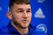 11 February 2019; Ross Molony during a Leinster Rugby press conference at Leinster Rugby Headquarters in UCD, Dublin. Photo by Ramsey Cardy/Sportsfile