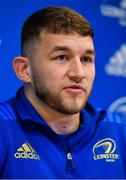 11 February 2019; Ross Molony during a Leinster Rugby press conference at Leinster Rugby Headquarters in UCD, Dublin. Photo by Ramsey Cardy/Sportsfile