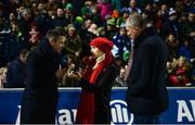 9 February 2019; Senan Connell, Anna Geary and Kieran Donaghy of Eir Sport prior to the Allianz Football League Division 1 Round 3 match between Kerry and Dublin at Austin Stack Park in Tralee, Co. Kerry. Photo by Diarmuid Greene/Sportsfile