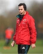 11 February 2019; Head coach Johann van Graan during Munster Rugby Squad Training at University of Limerick in Limerick. Photo by Piaras Ó Mídheach/Sportsfile