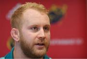 11 February 2019; Jeremy Loughman during a Munster Rugby Press Conference at University of Limerick in Limerick. Photo by Piaras Ó Mídheach/Sportsfile