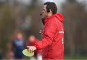 11 February 2019; Head coach Johann van Graan during Munster Rugby Squad Training at University of Limerick in Limerick. Photo by Piaras Ó Mídheach/Sportsfile