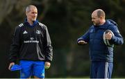 11 February 2019; Senior coach Stuart Lancaster, left, and Kicking coach and head analyst Emmet Farrell during Leinster Rugby squad training at The High School in Rathgar, Dublin. Photo by Ramsey Cardy/Sportsfile