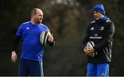 11 February 2019; Kicking coach and head analyst Emmet Farrell, left, and backs coach Felipe Contepomi during Leinster Rugby squad training at The High School in Rathgar, Dublin. Photo by Ramsey Cardy/Sportsfile