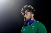 8 February 2019; Dylan Tierney-Martin of Ireland prior to the U20 Six Nations Rugby Championship match between Scotland and Ireland at Netherdale in Galashiels, Scotland. Photo by Brendan Moran/Sportsfile