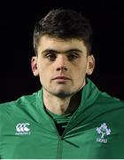 8 February 2019; Harry Byrne of Ireland prior to the U20 Six Nations Rugby Championship match between Scotland and Ireland at Netherdale in Galashiels, Scotland. Photo by Brendan Moran/Sportsfile