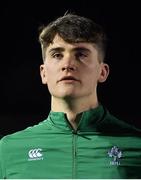 8 February 2019; Brian Deeny of Ireland prior to the U20 Six Nations Rugby Championship match between Scotland and Ireland at Netherdale in Galashiels, Scotland. Photo by Brendan Moran/Sportsfile