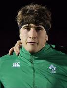 8 February 2019; John McKee of Ireland prior to the U20 Six Nations Rugby Championship match between Scotland and Ireland at Netherdale in Galashiels, Scotland. Photo by Brendan Moran/Sportsfile