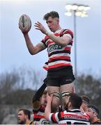 10 February 2019; Tom Ryan of Enniscorthy during the Bank of Ireland Provincial Towns Cup Round 2 match between Skerries RFC and Enniscorthy RFC at Skerries RFC in Skerries, Dublin. Photo by Brendan Moran/Sportsfile