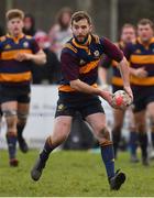 10 February 2019; Paul O'Loughlen of Skerries during the Bank of Ireland Provincial Towns Cup Round 2 match between Skerries RFC and Enniscorthy RFC at Skerries RFC in Skerries, Dublin. Photo by Brendan Moran/Sportsfile