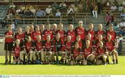 23 August 2003; The Down panal take their team photo. All-Ireland U-21 Hurling Championship Semi-Final, Kilkenny v Down, Cusack Park, Mullingar, Co. Westmeath. Picture credit; Matt Browne / SPORTSFILE *EDI*