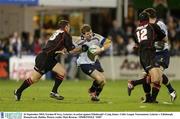 26 September 2003; Gordon D'Arcy, Leinster, in action against Edinburgh's Craig Joiner. Celtic League Tournament, Leinster v Edinburgh, Donnybrook, Dublin. Picture credit; Matt Browne / SPORTSFILE *EDI*
