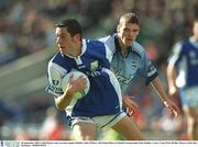 28 September 2003; Cathal Ryan, Laois, in action against Dublin's John O'Hara. All-Ireland Minor Football Championship Final, Dublin v Laois, Croke Park, Dublin. Picture credit; Ray McManus / SPORTSFILE