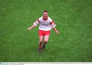 28 September 2003; Tyrone's Brian McGuigan celebrates at the final whistle after victory over Armagh. Bank of Ireland All-Ireland Senior Football Championship Final, Armagh v Tyrone, Croke Park, Dublin. Picture credit; Ray McManus / SPORTSFILE