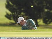 1 October 2003; Special Olympics Team Ireland athlete Oliver Doherty, Buncrana, Co. Donegal, chips from the bunker on the 18th during the annual Inter Regional Golf Competition. Open Golf Centre, St. Margaret's Naul, Dublin. Picture credit; David Maher / SPORTSFILE *EDI*