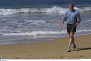 4 October 2003; Ireland no.8 Victor Costello relaxing on the beach near the team hotel in Terrigal. 2003 Rugby World Cup, Crowne Plaza Hotel, Terrigal, New South Wales, Australia. Picture credit; Brendan Moran / SPORTSFILE