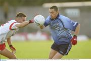 4 October 2003; Alan Brogan, Dublin, in action against Tyrone's Shane Sweeney. All-Ireland U21 Football Championship Final, Dublin v Tyrone, Pairc Tailteann, Navan, Co. Meath. Picture credit; Matt Browne / SPORTSFILE *EDI*