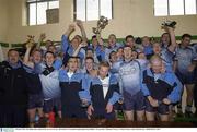 4 October 2003; The Dublin team celebrate the win over Tyrone. All-Ireland U21 Football Championship Final, Dublin v Tyrone, Pairc Tailteann, Navan, Co. Meath. Picture credit; Matt Browne / SPORTSFILE *EDI*