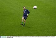 9 October 2003; Robbie Keane, Republic of Ireland, in action during squad training. Rankhop Stadium, Basel, Switzerland. Soccer. Picture credit; David Maher / SPORTSFILE *EDI*