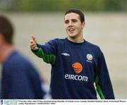 9 October 2003; John O'Shea pictured during Republic of Ireland soccer training. Rankhof Stadium, Basel, Switzerland. Picture credit; Matt Browne / SPORTSFILE *EDI*