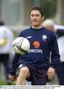 9 October 2003; Robbie Keane pictured during Republic of Ireland soccer training. Rankhof Stadium, Basel, Switzerland. Picture credit; Matt Browne / SPORTSFILE *EDI*