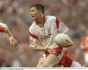 28 September 2003; Enda McGinley, Tyrone, in action against Armagh. Bank of Ireland All-Ireland Senior Football Championship Final, Armagh v Tyrone, Croke Park, Dublin. Picture credit; Matt Browne / SPORTSFILE *EDI*