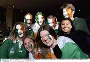 11 October 2003; Irish fans pictured before the game. 2003 Rugby World Cup, Pool A, Ireland v Romania, Central Coast Stadium, Gosford, New South Wales, Australia. Picture credit; Brendan Moran / SPORTSFILE *EDI*