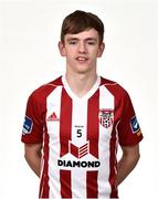 7 February 2019; Ciaron Harkin during Derry City squad portraits at the Ryan McBride Brandywell Stadium in Derry. Photo by Oliver McVeigh/Sportsfile