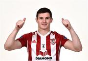 7 February 2019; Ciarán Coll during Derry City squad portraits at the Ryan McBride Brandywell Stadium in Derry. Photo by Oliver McVeigh/Sportsfile