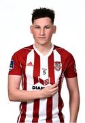 7 February 2019; Conor McDermott during Derry City squad portraits at the Ryan McBride Brandywell Stadium in Derry. Photo by Oliver McVeigh/Sportsfile