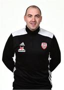 7 February 2019; Paul Fisher Strength and Conditioning coach during Derry City squad portraits at the Ryan McBride Brandywell Stadium in Derry. Photo by Oliver McVeigh/Sportsfile