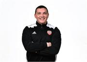 7 February 2019; Kevin Deery Assistant Manager during Derry City squad portraits at the Ryan McBride Brandywell Stadium in Derry. Photo by Oliver McVeigh/Sportsfile