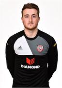 7 February 2019; Nathan Gartside during Derry City squad portraits at the Ryan McBride Brandywell Stadium in Derry. Photo by Oliver McVeigh/Sportsfile