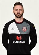7 February 2019; Peter Cherrie during Derry City squad portraits at the Ryan McBride Brandywell Stadium in Derry. Photo by Oliver McVeigh/Sportsfile
