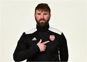 7 February 2019; Paddy McCourt Academy Director during Derry City squad portraits at the Ryan McBride Brandywell Stadium in Derry. Photo by Oliver McVeigh/Sportsfile
