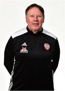 7 February 2019; Declan McIntyre Goalkeeping coach during Derry City squad portraits at the Ryan McBride Brandywell Stadium in Derry. Photo by Oliver McVeigh/Sportsfile