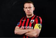 9 February 2019; Dean Zambra during Longford Town Squad Portraits 2019 at City Calling Stadium in Longford. Photo by Sam Barnes/Sportsfile