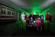 12 February 2019; Áine Plunkett, Lead Marketing Manager with SSE Airtricity, and Fran Gavin, FAI Director of Competitions, with SSE Airtricity League First Division players, from left, Jack Tuite of Cabinteely, Stephen Walsh of Galway United, Dean Zambra of Longford Town, seated, Paul Keegan of Bray Wanderers, Aaron Brilly of Athlone Town, seated, Jack Doherty of Wexford FC, seated, Conor Kane of Drogheda United, seated, Shaun Kelly of Limerick FC, Luke Byrne of Shelbourne and Nathan West of Cobh Ramblers during the launch of the 2019 SSE Airtricity League season at the Aviva Stadium, Lansdowne Road in Dublin. Photo by Stephen McCarthy/Sportsfile