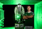 12 February 2019; Colm Horgan of Cork City during the launch of the 2019 SSE Airtricity League season at the Aviva Stadium, Lansdowne Road in Dublin. Photo by Stephen McCarthy/Sportsfile