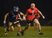 12 February 2019; Mark Kehoe of UCC in action against Eoghan O'Donnell of DCU Dóchas Éireann during the Electric Ireland Fitzgibbon Cup Semi-Final match between University College Cork and DCU Dóchas Éireann at the WIT Sports Campus in Carriganore, Waterford. Photo by Harry Murphy/Sportsfile