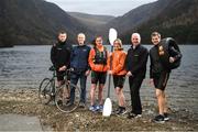 14 February 2019; Paul Mahon, Outfront Events, second from left, and Tom Dennigan, General Sales Manager, Continental Tyres Ireland, with adventure athletes, from left, Padraig O'Connor, Kellie Farrell, Laura O'Driscoll, National Champion, and Bernard Smyth  in attendance at the announcement that Continental Tyres have become title partner of the National Adventure Race Series at Glendalough in Co. Wicklow. Continental Tyres, the leading German premium tyre manufacturer, has agreed to be title partner of the Irish National Adventure Race Series in conjunction with Series founders Multisport Adventure Ireland and promotion partner Kayathlon.ie. The initial one-year partnership will debut at the sold-out ‘Quest Kenmare’ adventure race along the Wild Atlantic Way on 2 March, concluding with the ‘Sea2Summit’ race in Westport, Co. Mayo on 9 November.  To find out more about the Continental Tyres National Adventure Race Series, go to www.msai.ie or follow Kayathalon.ie on twitter or instagram Photo by Stephen McCarthy/Sportsfile