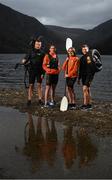14 February 2019; Adventure athletes, from left, Padraig O'Connor, Kellie Farrell, Laura O'Driscoll, National Champion, and Bernard Smyth, in attendance at the announcement that Continental Tyres have become title partner of the National Adventure Race Series at Glendalough in Co. Wicklow. Continental Tyres, the leading German premium tyre manufacturer, has agreed to be title partner of the Irish National Adventure Race Series in conjunction with Series founders Multisport Adventure Ireland and promotion partner Kayathlon.ie. The initial one-year partnership will debut at the sold-out ‘Quest Kenmare’ adventure race along the Wild Atlantic Way on 2 March, concluding with the ‘Sea2Summit’ race in Westport, Co. Mayo on 9 November.  To find out more about the Continental Tyres National Adventure Race Series, go to www.msai.ie or follow Kayathalon.ie on twitter or instagram Photo by Stephen McCarthy/Sportsfile