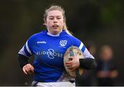 13 February 2019; Sophie Hipsor of Queen's University during the Kay Bowen Women’s Senior 7s match between CIT and Queen's University at MU Barnhall RFC in Leixlip, Kildare. Photo by Piaras Ó Mídheach/Sportsfile