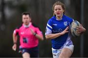 13 February 2019; Diane Ramsey of Queen's University during the Kay Bowen Women’s Senior 7s match between CIT and Queen's University at MU Barnhall RFC in Leixlip, Kildare. Photo by Piaras Ó Mídheach/Sportsfile