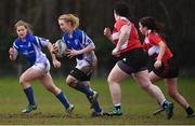 13 February 2019; Action from the Kay Bowen Women’s Senior 7s match between CIT and Queen's University at MU Barnhall RFC in Leixlip, Kildare. Photo by Piaras Ó Mídheach/Sportsfile